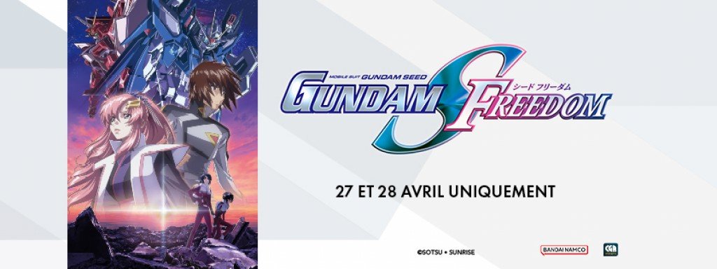 actualité Mobile Suit Gundam SEED FREEDOM Les 27 & 28 avril uniquement